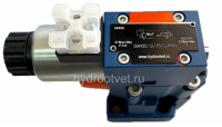 DBW10A2-5X/315CW220-50N9K4 - Предохранительный клапан Ду10 с давлением настройки до 315 бар, управление - X и Y - внутренние с разгрузкой A = закрыт с электроуправлением W220